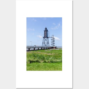 Lighthouse Obereversand, Dorumer Neufeld, Dorum, Lower Saxony Posters and Art